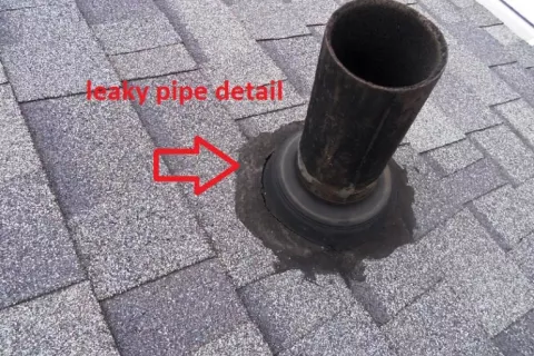 Improper sealing around roof penetration roofer mistakes